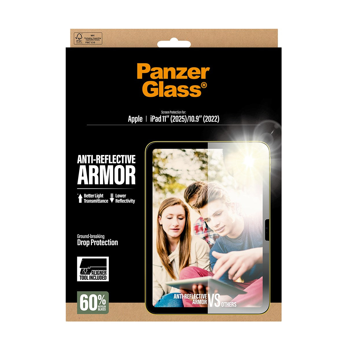 PanzerGlass® Anti-Reflective Armor Displayschutz iPad 11